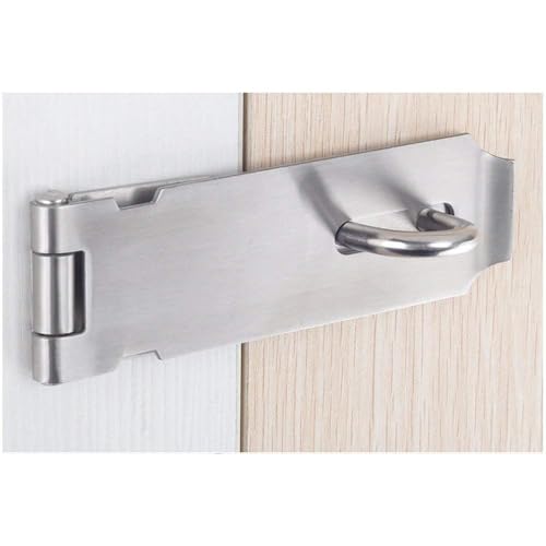Image of Padlock Hasp 4.2 Inch Safety Door Bolt Gate Latches Padlock Hasp Stainless Steel Brushed Finish Door Buckle Clasp, 4Pack