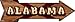 Alabama Bulb Lettering Novelty Mini Metal Arrow MA-581