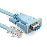 Le cordon convertisseur bleu RJ45 vers DB9 femelle est un câble de données de remplacement idéal pour reprogrammer et mettre à jour les équipements et appareils compatibles ; peut également être utilisé pour configurer d'autres périphériques réseau