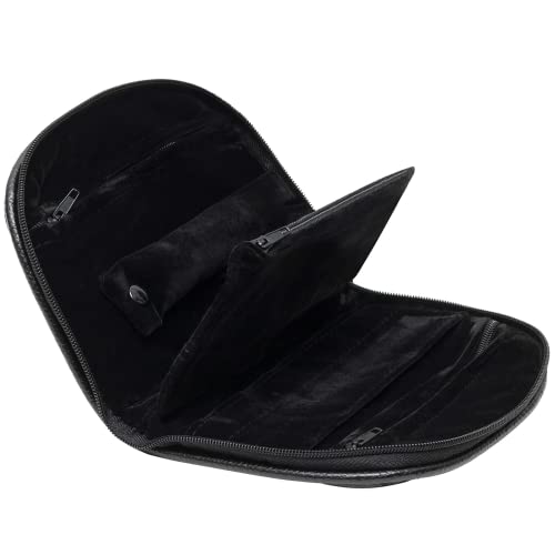 Noble Travel Jewelry Pouch - Compact Jewelry Travel Organizer with Zipper Closure and Pocket - Travel Jewelry Organizer (Small)2