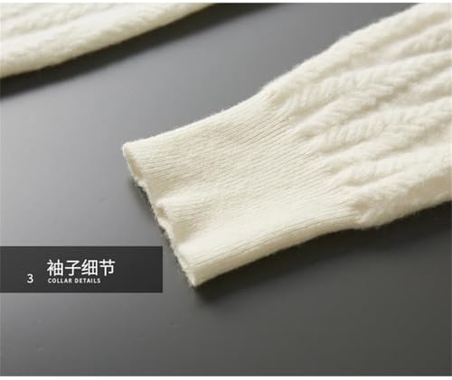 Men's Round Neck Cashmere Wool Sweater and Winter Thickened Large Size Sweater Loose Warm Top Casual Jumper2