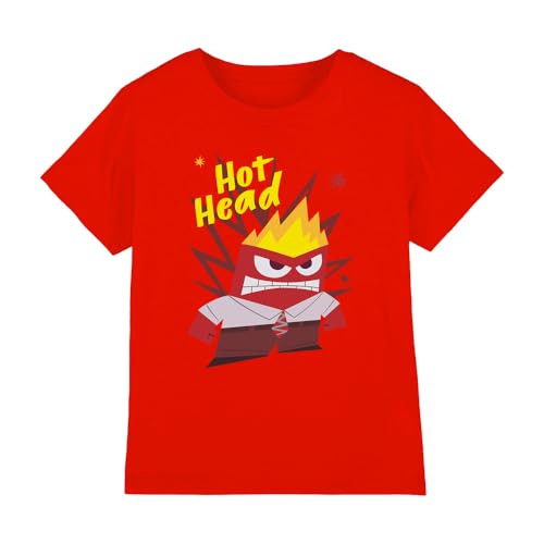 Image of Inside Out 2 Anger Unisex Kids T Shirt, Red, 7-8 Years