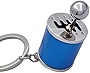 Shifter Gear Keychain ,6 Speed Shifter Keychain,Mini Car Gear Shift Stick Knob Keyring Manual Transmission Gearbox Key Chain Creative Car Key Fob Keychain Accessories(blue)