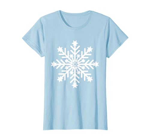 Image of Blue Winter Snowflake Costume Holiday Christmas Star T-Shirt