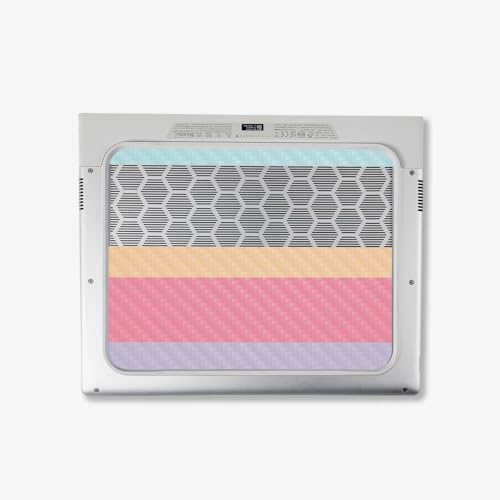 Image of MightySkins Carbon Fiber Skin Compatible with Alienware X14 R2 (2023) Full Wrap Kit - Peaches and Cream | Protective, Durable Textured Carbon Fiber Finish | Easy to Apply | Made in The USA