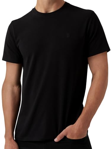DKNY Soft Cotton T-Shirt for Men - Plain Casual & Dress Crew Neck Tee, Comfortable Premium Classic Fit Mens Tshirt