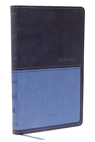 Personalizado Bíblia KJV Valor Thinline Bíblia Azul Escuro Impressão Confortável Leathersoft Present