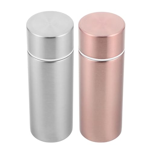 IDEANATEGRATE Botellas Térmicas Aislamiento Térmico Doble Capa 120ml de Acero Inoxidable 2 Piezas Compacto y Ligero para Descansos Cortos y Actividades al Aire Libre