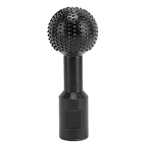 Fresa giratoria esférica de acero al carbono para tallar madera, cabezal de taladro de 14 mm para amoladora angular tipo 115, herramienta de pulido duradera y afilada, eliminación