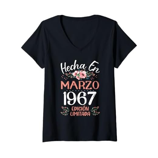 Hecha En Marzo 1967 Mujer Regalo 57 Años Cumpleaños Camiseta Cuello V