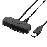 オウルテック データを手軽にお引越し 2.5インチ/3.5インチ HDD/SSD用 最大18TB対応 Windows Mac両対応 SATA - USB3.2 Gen1(USB3.0)/2.0 変換アダプター ケーブル長:65cm OWL-SA23U32G1-A