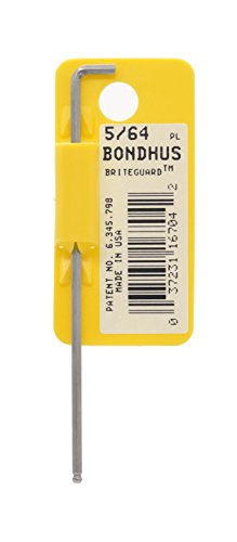 【国内正規品】BONDHUS(ボンダス) 六角スタビー・ボールポイント・L-レンチ ロング 5/64インチ [短手:9mm 長手:83mm] メッキ加工 SBL5/64 No.16704