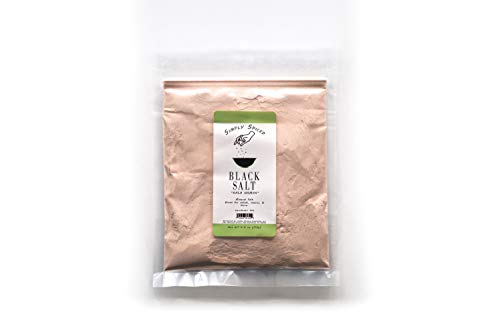 Simply Spiced Indian Himalayan Black Salt - Kala Namak Mineral Salt - Resealable 4oz Bag - Vegan Kala Namak Salt Pure and Natural Indian Black Salt Gluten Free - Vegan Tofu Scrambles - Natural Egg Taste - Umami Flavor