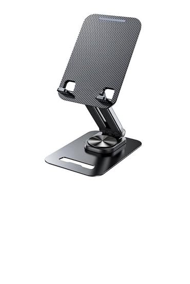 Powerway TM530 Foldable Tablet Stand - Adjustable Desktop Holder for Tablets Phones Up to 12 Inches Portable Multifunctional