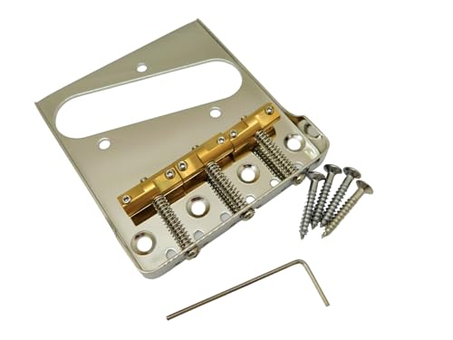 Nickel Telecaster Bridge W/Cut-Down Sides & Compensated Saddles Tele