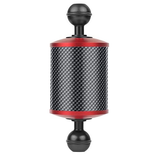 BGNing Actualización 60mm Fibra de Carbono Flotador Flotador Flotador Brazo Acuático 5" 8" 10" 12" Brazos Flotantes Doble Bola para Cámara de Buceo (5" Mix Negro Rojo) Cover