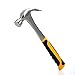 16 OZ Claw Hammer by HEIKIO, One-piece Steel Forged Structure, Mirror Polished Bright Hammers Head & Non-slip Handle for Daily and Professional Work