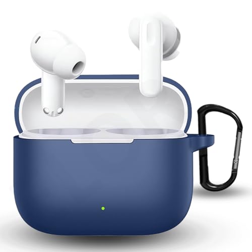 Image of ELOR Silicone Case Cover Compatible with Oppo Enco Buds 3 Pro (2025) (Earbuds Not Included) (Navy Blue)