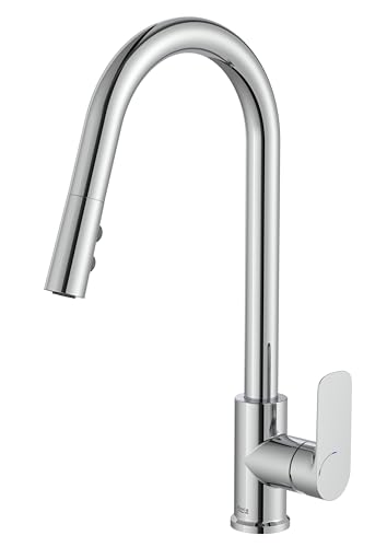 Roca A5A816EC00 Mezclador Cocina Caño U, Coleccion Cala, Caño Extraíble, Cromado