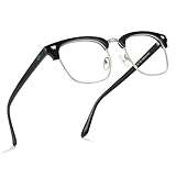 Cyxus Óculos com bloqueio de luz azul, óculos para jogos de computador, armação TR90 ultra leve, armação preta para sobrancelha, 8157 Geography