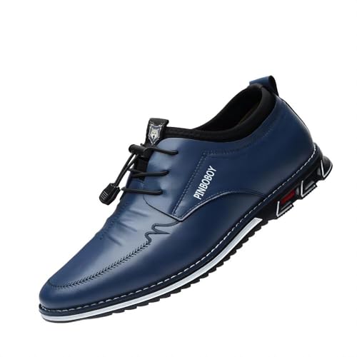 Men's Casual Loafers Leather Comfortable Outdoor Breathable Oxfords Lightweight Driving Moccasin Business Dress Shoes - Main Image