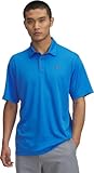 Under Armour Men's Tech Polo, Lightweight, Fast-Drying and Breathable Men's Top, Casual Polo Shirt with 3-Button Placket and Collar,Blue Atlantis / / Pitch Gray,XS