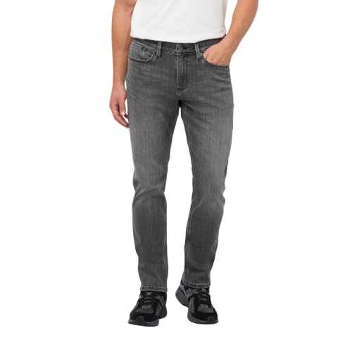 DUER Men's Performance Denim Athletic Taper Jean, Vintage Grey, 30W x 32L