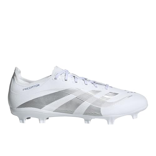 Adidas Unisex League Firm Ground/Multi Ground, White/Silver Metallic/Bright Royal, 10