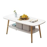 ローテーブル 収納付き 幅100×奥行50×高さ42cm センターテーブル Amazon.co.jp: 木製 ローテーブル 収納棚付き センターテーブル