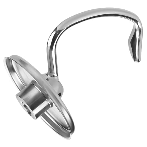 Stainless Steel Dough Hook K45DH for KitchenAid 4.5-5 Quart Tilt-Head Mixers – Kneading Bread Hook Attachment, Dishwasher Safe, Compatible with Artisan & Classic Series – by MMOBIEL