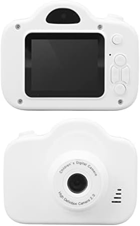 Kids Camera Toy Digital Video Camera for Girls and Boys 3 4 5 6 7 8 9 Year Old Child, 2.0 Inch Screen Portable 2000W HD Dual Camera Toy Birthday Gifts for Age 3 to 9 (White)