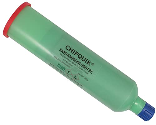 Image of Chip Quik SMD4300SNL500T3C Solder Paste in cartridge 500g (T3) SAC305 water-washable no-clean