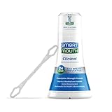 SmartMouth Clinical DDS Activated Mouthwash for 24-Hour Bad Breath Protection Plus Tongue Cleaner, 16 Fluid Ounce