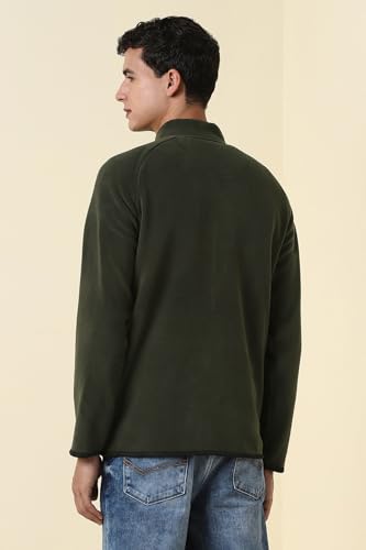 Image of Allen Solly Mens Cotton Blend Standard Length Jacket