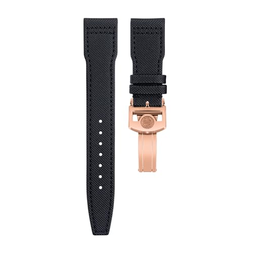 Bracelet montre cuir toile nylon 22mm pour le style Pilot IW3777