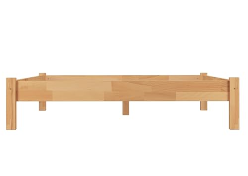 Erst-Holz®Doppelbett Futonbett Überlänge 140x220 Buche-Bettgestell massiv ohne Zubehör 60.84-14-220 oR – Bild 8