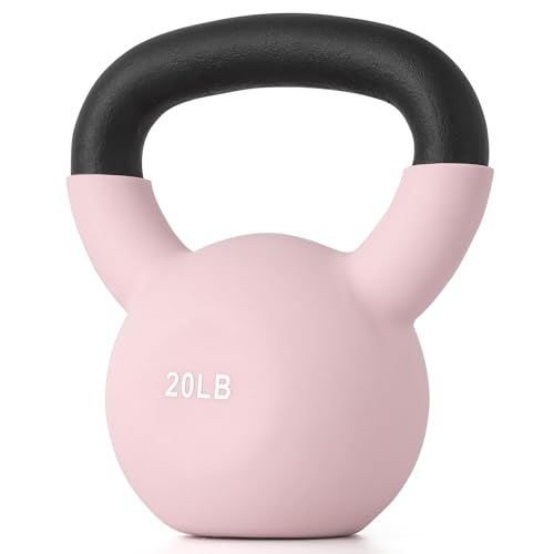 10/15/20LB Kettlebell Weights, Neoprene Coated Solid Cast Iron Ke...