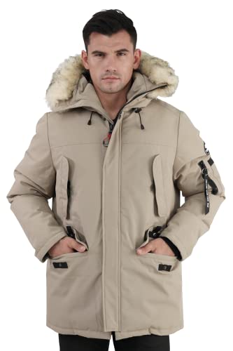Molemsx Winter Jacket for Men, Mens Cold Weather Warm Parka