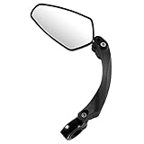 Bike Mirror Rotatable And Adjustable,Universal Bike Rear Mirror 360 Degrees Rotating Base Aluminum A