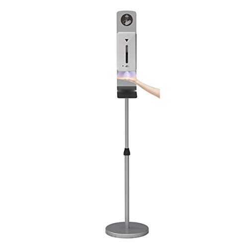 Distributeur Auto Gel sur Pied Télescopique Gris H.157 cm