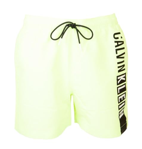 Slip de bain homme Calvin Klein noir en taille medium avec cordon de serrage et logo