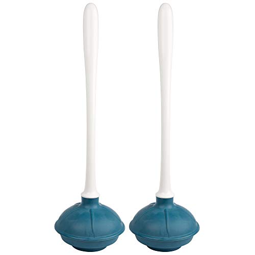 Kleen Freak Antibacterial Toilet Plunger With Germ Guard - 2 Pack Of Plungers