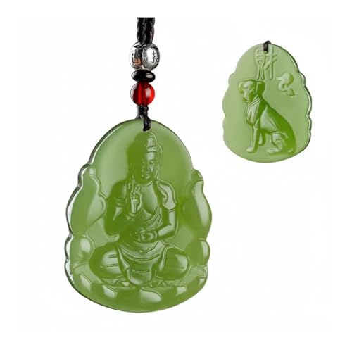 Collier Bodhisattva Manjusri en jade, le gardien de votre sérénité