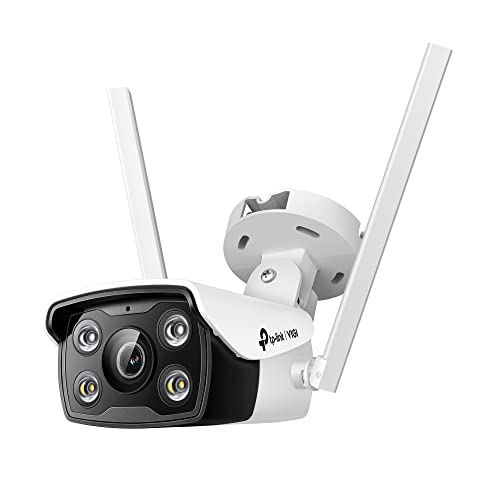 TP-Link VIGI C340-W Wireless Outdoor Wi-Fi Pan Tilt Network Smart Bullet Security Camera | 24 Hour Full-Color CCTV | 4MP HD | Smart Detection | H.265+ | IP66 Waterproof | Two Way Audio view 1