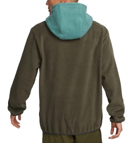 Nike SPU Sweat à capuche polaire chaud isolant pour homme vert - 2