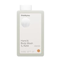 Thankyou Hand & Body Wash Botanical Sweet Orange & Almond Refill 1L