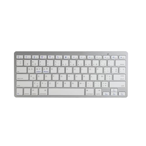 Teclado inalámbrico francés de escritura rápida y respuesta táctil para tabletas
