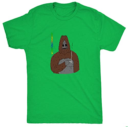 HippoGem Sassy The Sasquatch Big LEZ Show Colours Mens T Shirt - Green - XXL
