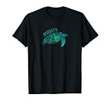 Marrakech Marrakech Maroc Tortue tribale Bleu mer T-Shirt