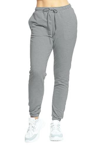 Recopilación de Pantalones deportivos para Mujer - los preferidos. 49 SHVE SHENDY VENDY Pantalón Deportivo de Senderismo para Mujer Ligeros de Secado Rápido con Cordón y Bolsillos Gris Jaspe Mediano